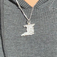 XLarge Trinidad Map Pendant with Chain - Pendent - Caribbijou Island Jewellery