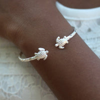Extra Light Turtle Bangle with Calypso Pattern - Bangle - Caribbijou Island Jewellery