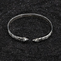 Flat Narrow Grape Head Bangle with Shiny Vine Pattern - Bangle - Caribbijou Island Jewellery