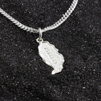Grenada Map Pendant with Chain - Pendent - Caribbijou Island Jewellery