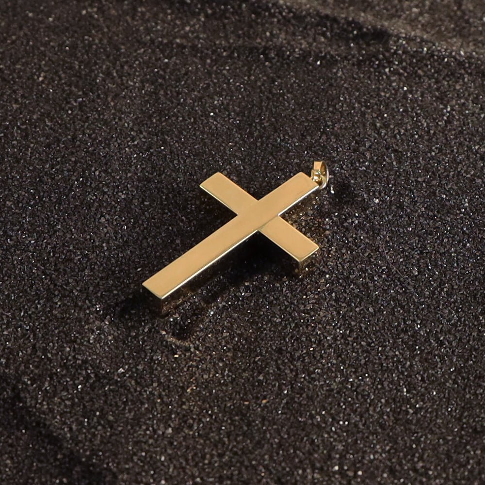 Large Cross Pendant in 14 KT Yellow Gold