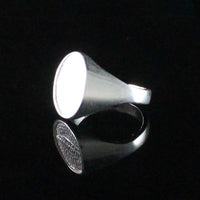 Large Men's Polished Oval ring - Ring - Caribbijou Island Jewellery