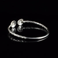 Light Large Clam Shell Bangle with Calypso Pattern - Bangle - Caribbijou Island Jewellery