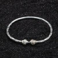Medium Bangle with Taj Mahal Heads - Bangle - Caribbijou Island Jewellery