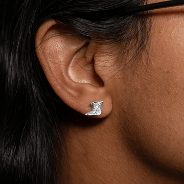 Caribbijou Small Trinidad Map Stopper Stud Earring - Earring - Caribbijou Island Jewellery