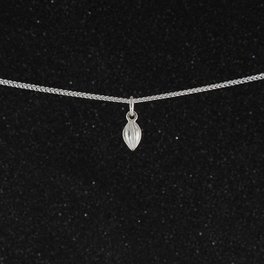 Cocoa Pod Pendant with Chain - Pendent - Caribbijou Island Jewellery