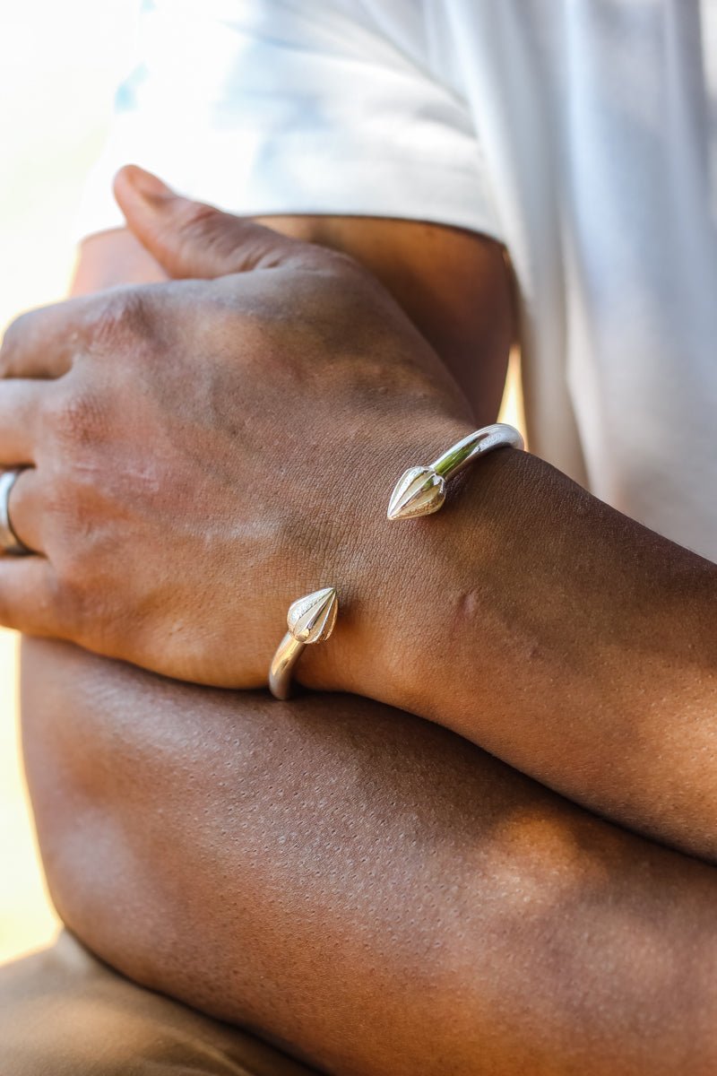 Extra Extra Heavy Plain Cocoa Pod Bangle - Bangle - Caribbijou Island Jewellery