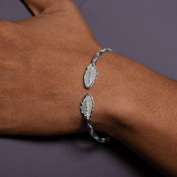 Light St. Vincent Map Bangle with Diamante Pattern - Bangle - Caribbijou Island Jewellery