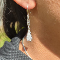 St. Lucia Map Hanging Long Earring by Caribbijou