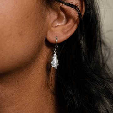 St. Lucia Map Hanging Short Earring by Caribbijou - Earring - Caribbijou Island Jewellery