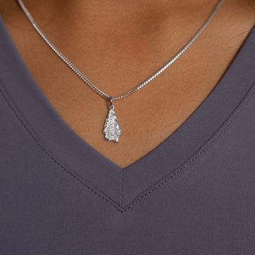 St. Lucia Map Pendant with Chain - Pendent - Caribbijou Island Jewellery