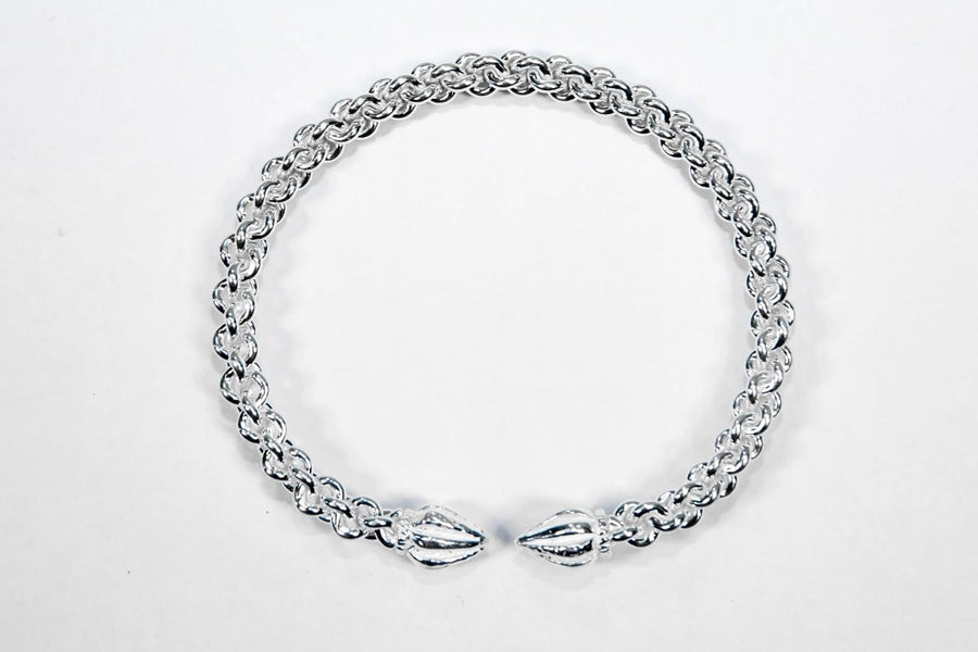 Braided Flexible Cocoa Pod Bangle - Bangle - Caribbijou Island Jewellery