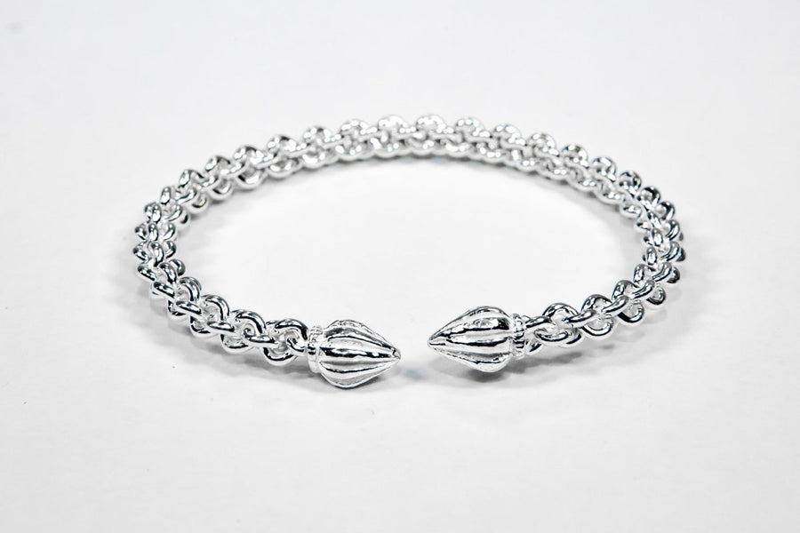Braided Flexible Cocoa Pod Bangle - Bangle - Caribbijou Island Jewellery