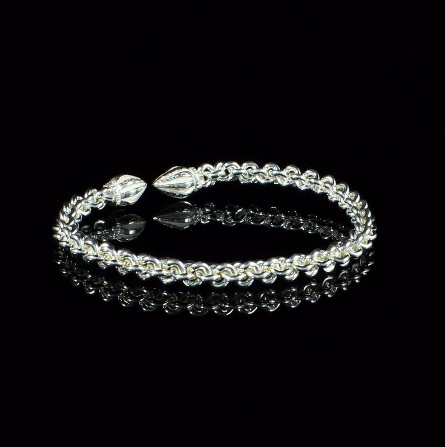 Braided Flexible Cocoa Pod Bangle - Bangle - Caribbijou Island Jewellery