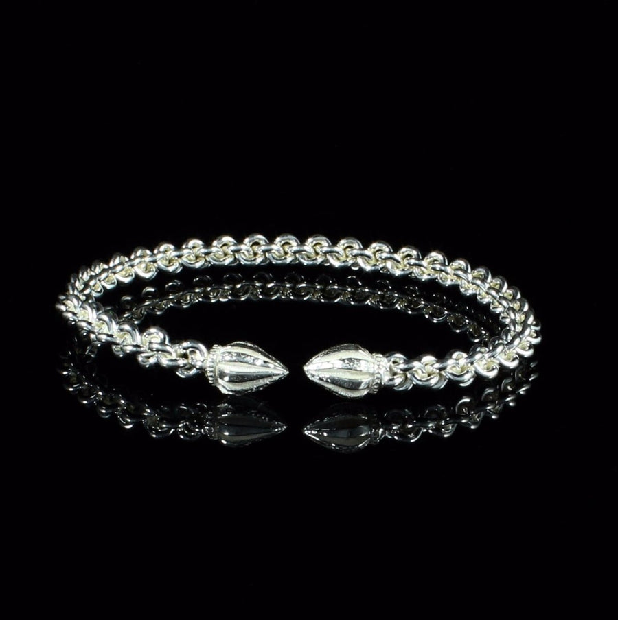 Braided Flexible Cocoa Pod Bangle - Bangle - Caribbijou Island Jewellery