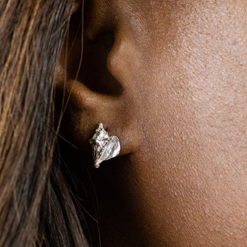Caribbean Conch Shell Stopper Stud Earring - Earring - Caribbijou Island Jewellery