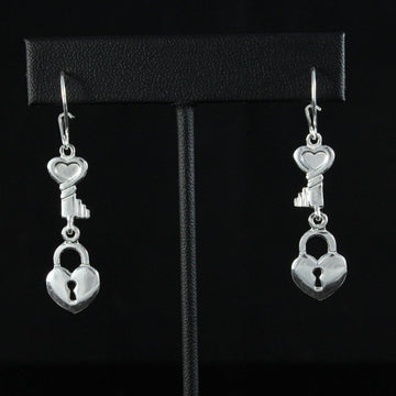 Caribbijou Lock & Key Earring - earring - Caribbijou Island Jewellery