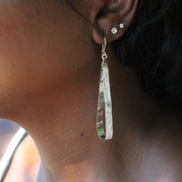 Caribbjou Wide Teardrop Earring with Grapevine Pattern - Earring - Caribbijou Island Jewellery