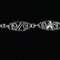 Chain Bracelet with Stars and Swirls - Chain Bracelet - Caribbijou Island Jewellery