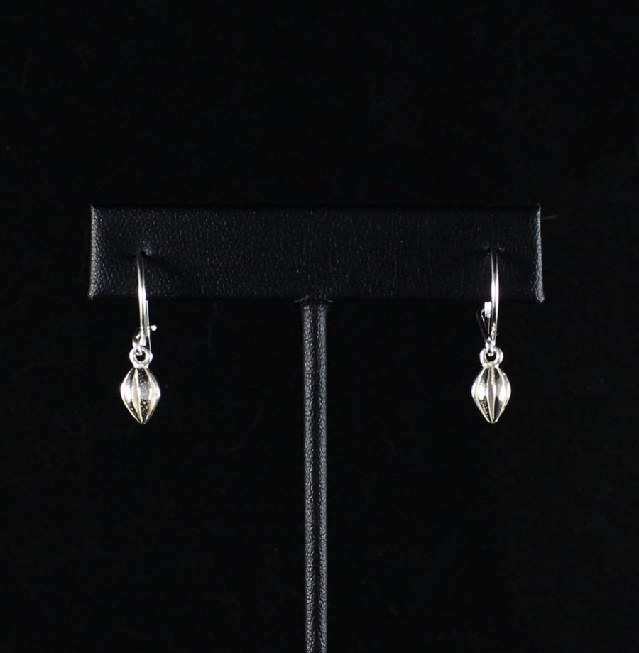 Cocoa Pod Short Hanging Earring - Earring - Caribbijou Island Jewellery