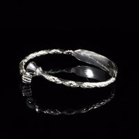 Engravable Light Fist Bangle with Diamante Pattern - Bangle - Caribbijou Island Jewellery