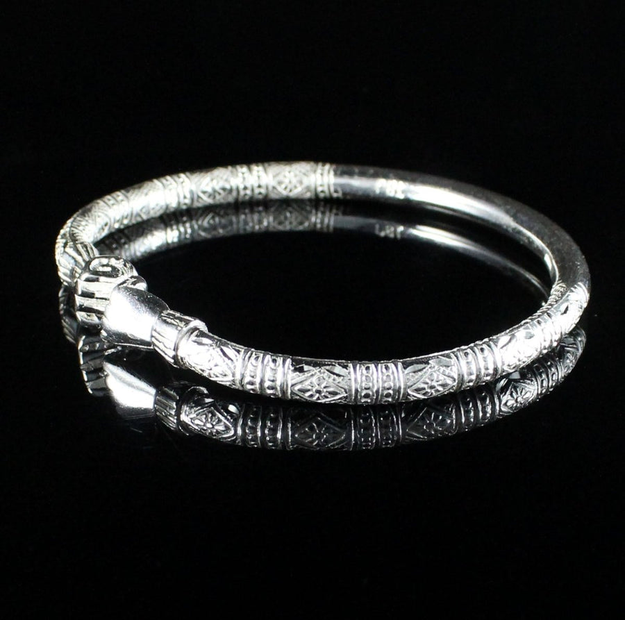 Sterling silver bangles with fists Outlet