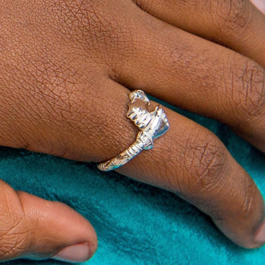 Extra Light Fist Bangle Ring - Ring - Caribbijou Island Jewellery