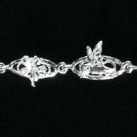 Handband Chain Bracelet with Humming Bird & Hibiscus Flower - Chain Bracelet - Caribbijou Island Jewellery