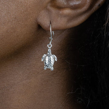 Large Caribbean Sea Turtle Earring - earring - Caribbijou Island Jewellery