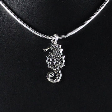 Large Caribbean Seahorse Pendant with Chain - Pendent - Caribbijou Island Jewellery