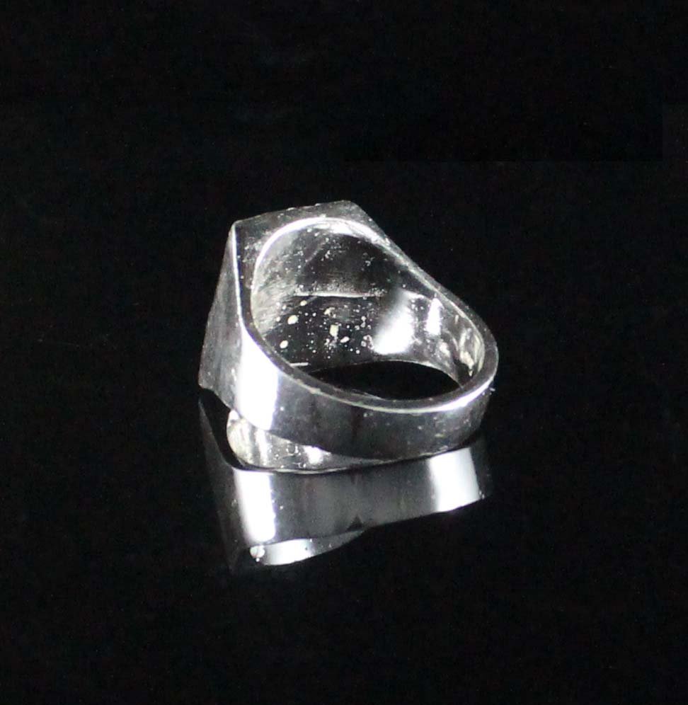 Sterling Silver Men's Moon and Star Caribbijou West Indian Ring ...