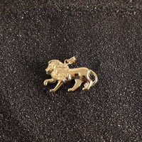 Leo Zodiac Astrology Pendant in 14 KT Yellow Gold - Caribbijou Island Jewellery