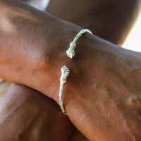 Light Bangle with Fists Diamante Pattern - Bangle - Caribbijou Island Jewellery