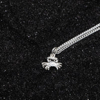 Small Crab Cancer Zodiac Pendant with Chain - Pendent - Caribbijou Island Jewellery