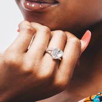 Solid Anthurium Flower Ring - Ring - Caribbijou Island Jewellery
